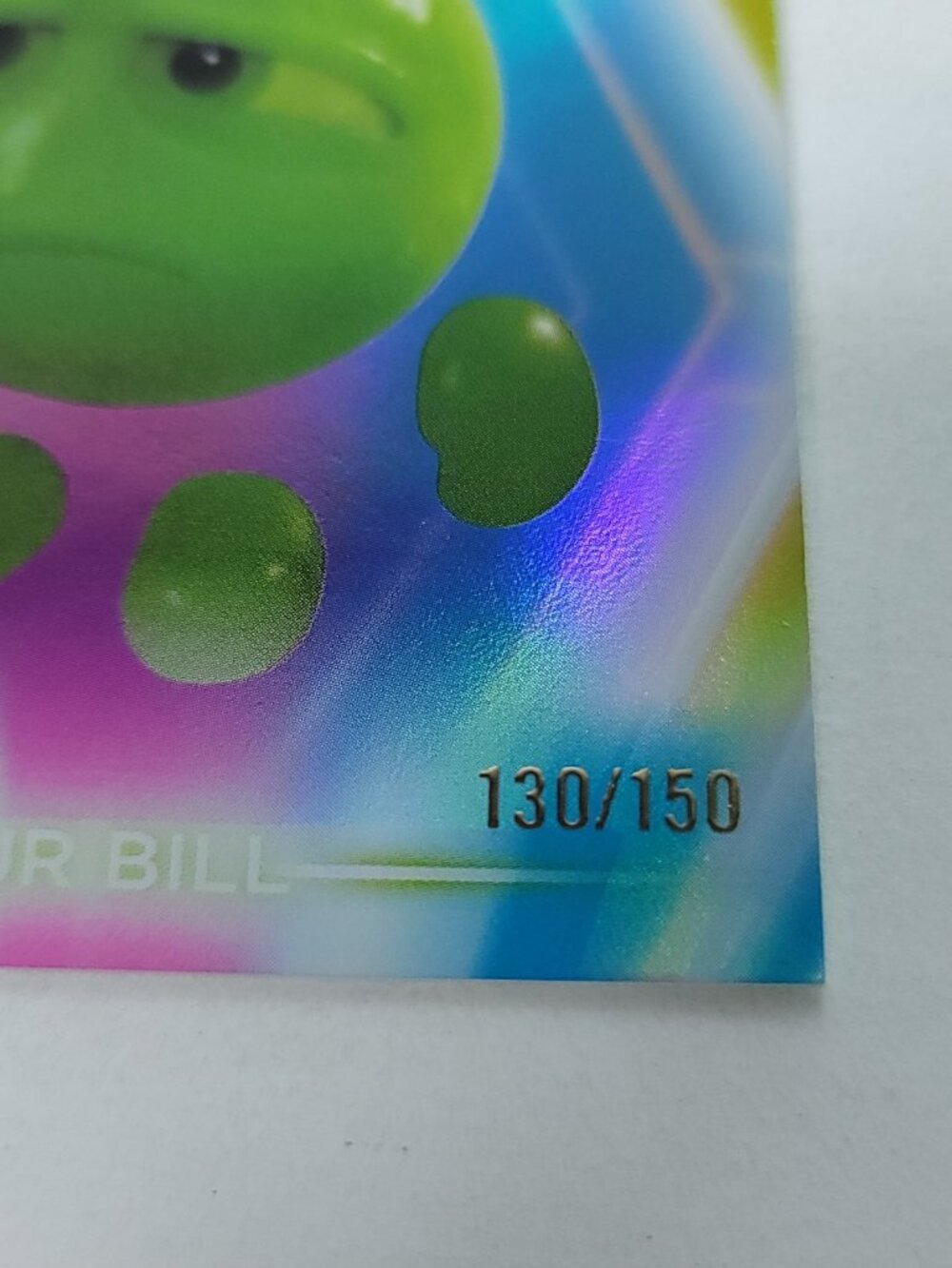 Sour Bill Topps 2026 Disney Neon Holo Parallel Refractor Limited 130/150 - Picture 3 of 4